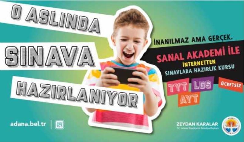 Adana Büyükşehir Belediyesinden Sanal Akademi hizmeti