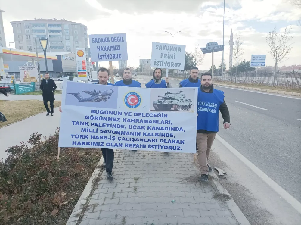 TÜRK HARBİŞ SENDİKASI HAK ARAMA MÜCADELESİNDE ANKARA YOLLARINDA 