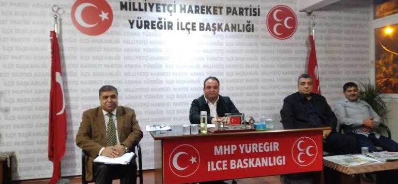 MHP YÜREĞİR İLÇE TEŞKİLATI  HAFTALIK OLAĞAN TOPLANTISINI GERÇEKLEŞTİRDİ.