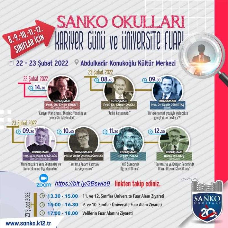 SANKO OKULLARI KARİYER GÜNÜ VE ÜNİVERSİTE FUARI